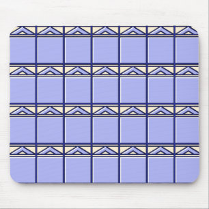 Blaue Fliesen Mousepad