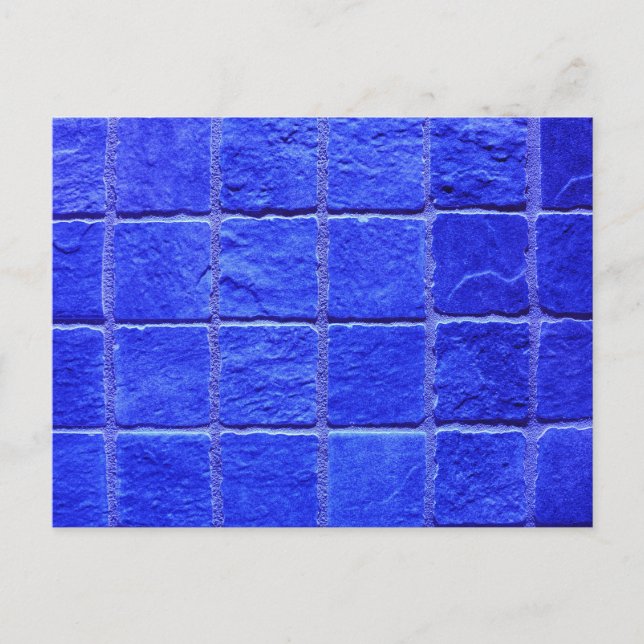 Blaue Fliesen Ō Postkarte (Vorderseite)