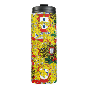 Blaue Fliesen Thermosbecher