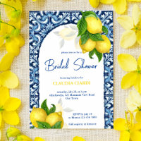 Blaue Fliesen und Zitrone Amalfi Positano Brautpar