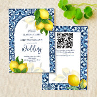 Blaue Fliesen und Zitrone Amalfi Positano Hochzeit