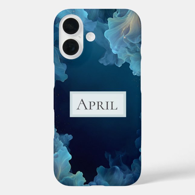 Blaue fließende Abstraktion  Case-Mate iPhone Hülle (Rückseite)
