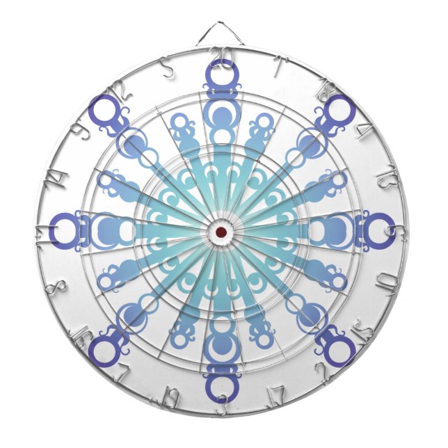Blaue Flocke IV Dartscheibe (vorne)