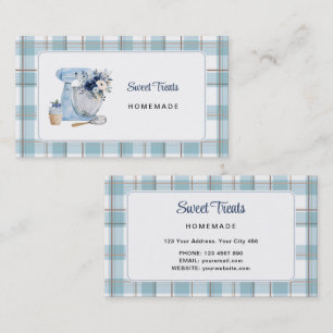 Blaue Floral-Mixer Visitenkarte