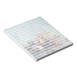 Blaue floral notizblock