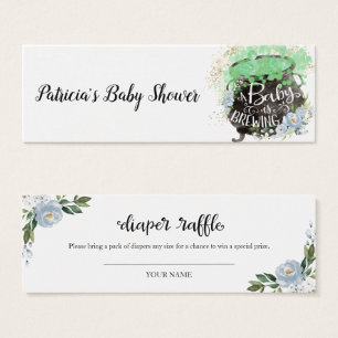 Blaue Florale Halloween-Baby-Party-Windel-Raffel