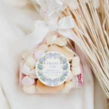 Blaue Florale Hochzeits-Teeparty