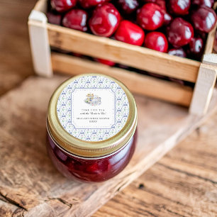 Blaue Florale Kokette-Teeparty-Brautjungfernparty Runder Aufkleber