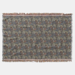 Blaue Florale Pink Vintage William Morris Bluebell Decke