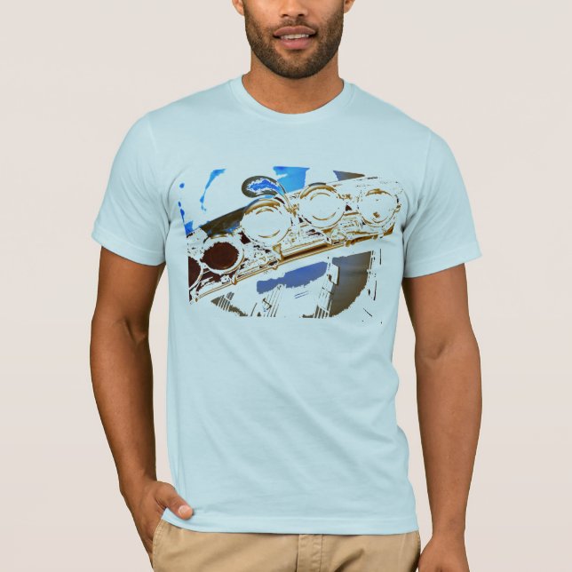 blaue Flöte T-Shirt (Vorderseite)