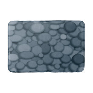 Blaue Flussstein-Kiesel Kunst Badematte