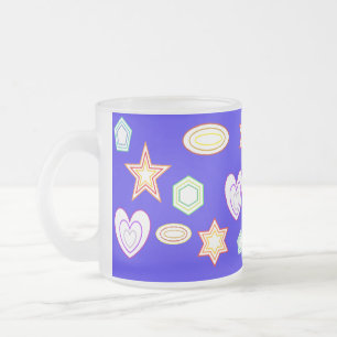 Blaue Formen Tasse