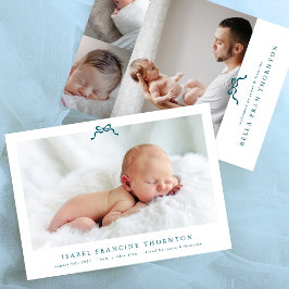 Blaue Foto Ankündigung