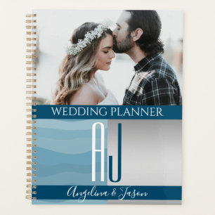 Blaue Foto-Hochzeit Planer