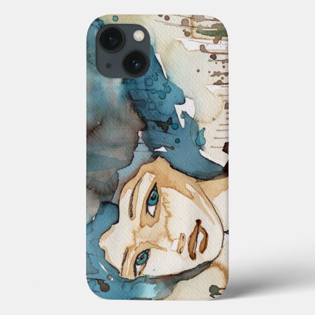 Blaue Frau Case-Mate iPhone Hülle (Rückseite)