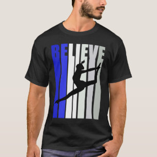 Blaue Frauen glauben, Tanz Inspiration Squad Preta T-Shirt