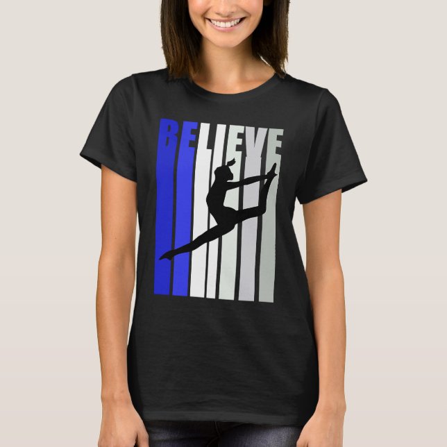 Blaue Frauen glauben, Tanz Inspiration Squad Preta T-Shirt (Vorderseite)