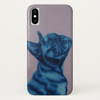 Blaue Frenchie iPhone Abdeckung Case-Mate iPhone Hülle
