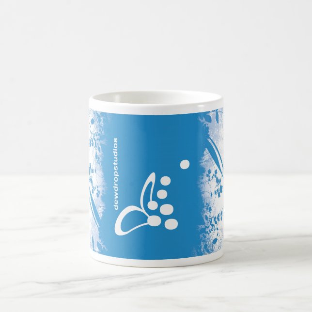 blaue Frische in einer Tasse! Kaffeetasse (Mittel)