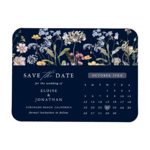 Blaue Frühlingswiesen-Blumenwiese Termin vormerke Magnet