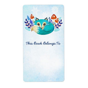 Blaue Fuchs-Exlibris