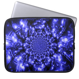Blaue funkelnde Lichter Laptopschutzhülle