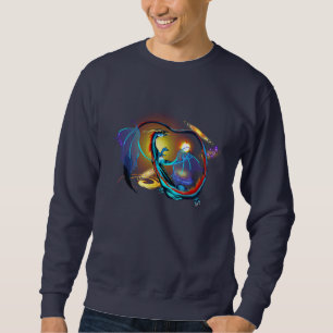 Blaue Galaxie-Drache-Shirts Sweatshirt