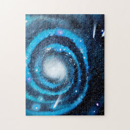 Blaue Galaxie Puzzle