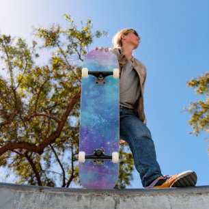 Blaue Galaxie Skateboard