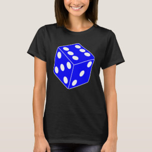 Blaue Gaming-Würfel Halloween-Kostüm Cool Roll In T-Shirt