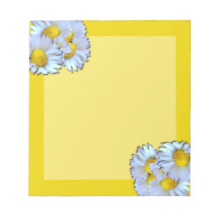 Blaue Gänseblümchen Notizblock