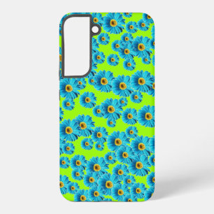 Blaue Gänseblümchen Samsung Galaxy Hülle