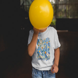 Blaue Gänseblümchen T-Shirt