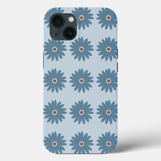 Blaue Gänseblume Case-Mate iPhone Hülle (Rückseite)