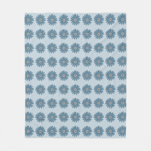 Blaue Gänseblume Fleecedecke