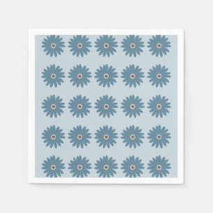 Blaue Gänseblume Serviette