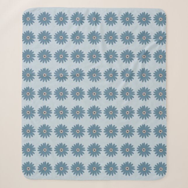 Blaue Gänseblume Sherpadecke (Vorderseite)