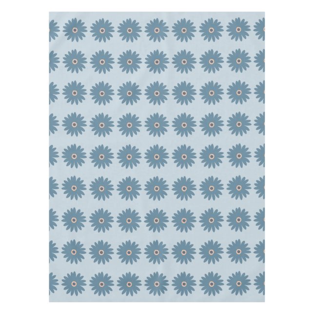 Blaue Gänseblume Tischdecke (Vorderseite)