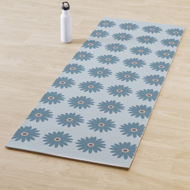 Blaue Gänseblume Yogamatte (Beispiel)