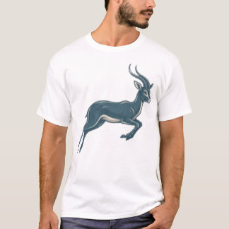 Blaue Gazellen-Wildlife-Kunst Elegantes Naturdesig T-Shirt
