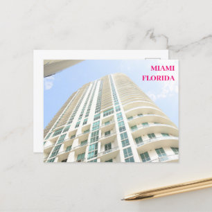 Blaue Gebäude Miami Florida Feiertagspostkarte