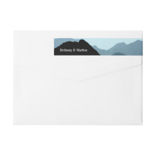 Blaue Gebirgskette, rustikale Hochzeit