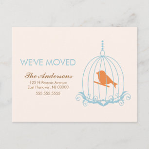 Blaue Geburtstagskurse Ankündigungspostkarte