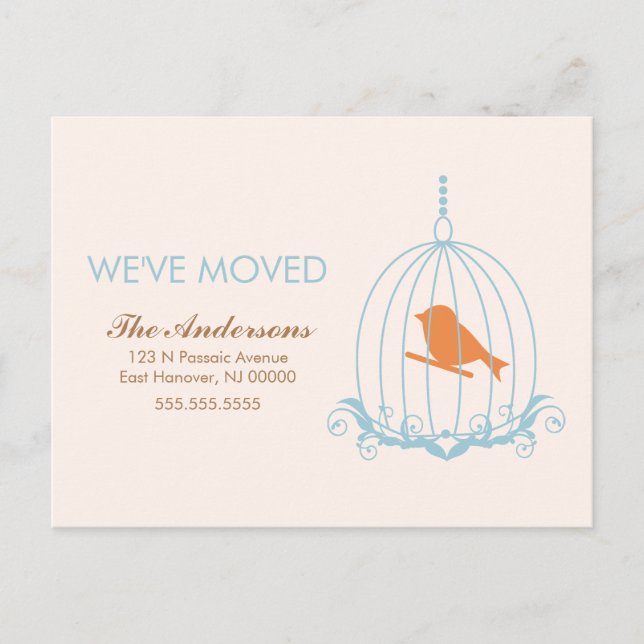 Blaue Geburtstagskurse Ankündigungspostkarte (Vorderseite)