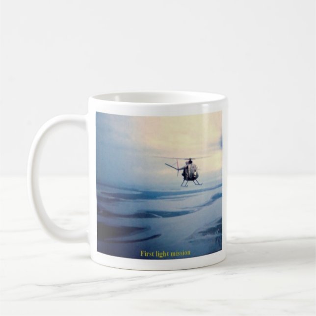 Blaue Geist-Züge - Pfadfinder Kaffeetasse (Links)