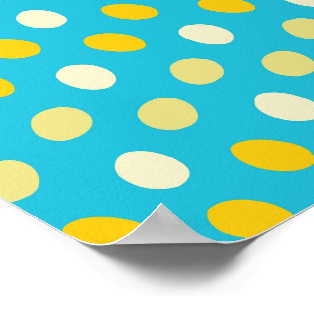 Blaue, gelbe Eier Bird Nests Nature Poster (Ecke)