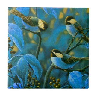 Blaue Gelbe Kleine Fliese