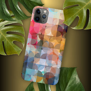 Blaue Gelbe Orange Rosa Lila Mosaik-Kunst-Muster iPhone 16 Pro Max Hülle