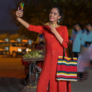 Blaue gelbe Streifen