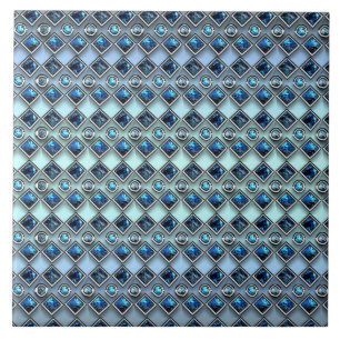 Blaue Gemstones Dekorative Keramik Tile Fliese